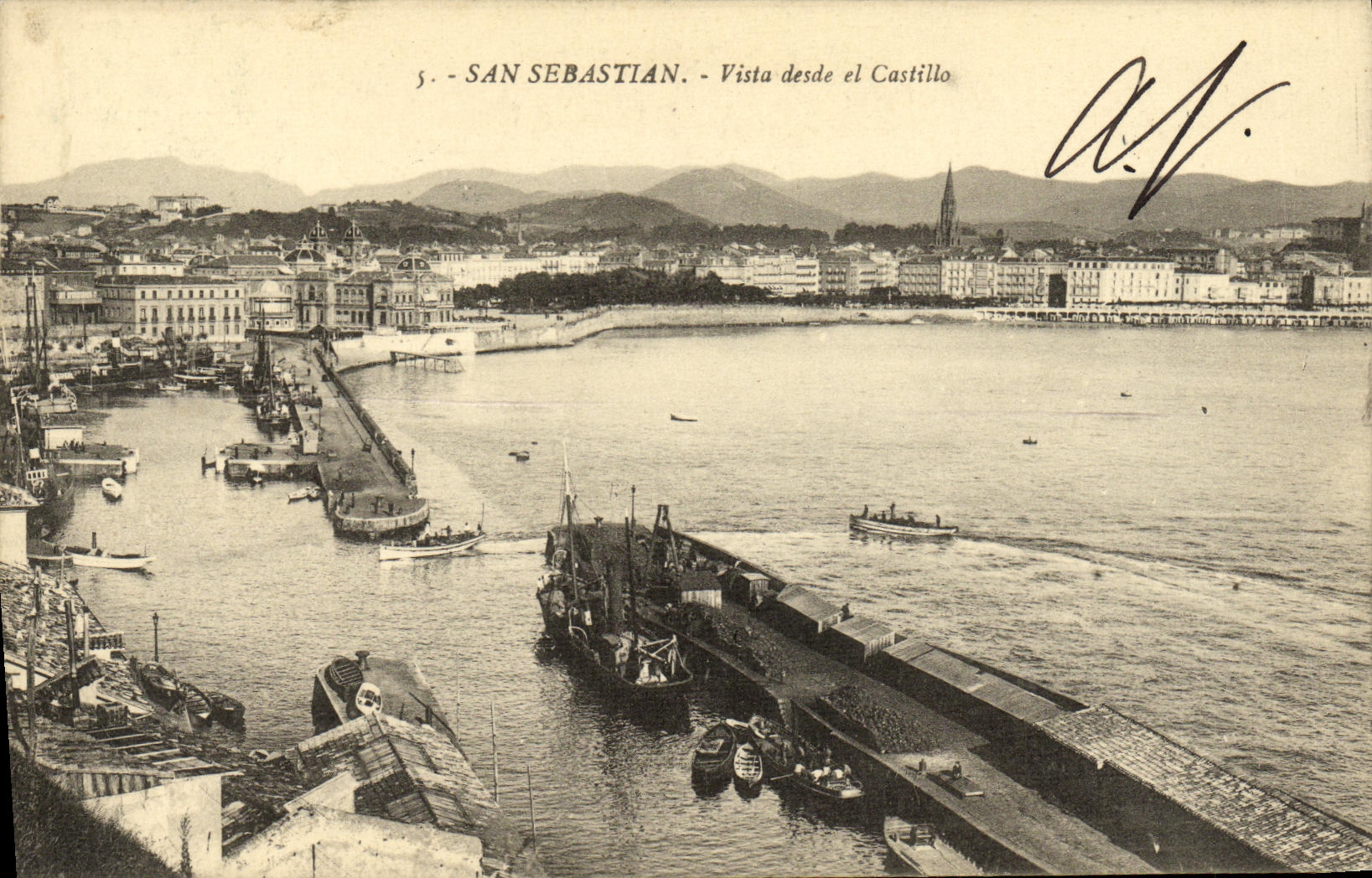 San Sebastián - Vista desde el Castillo — Édition G. Galaran, San Sebastián