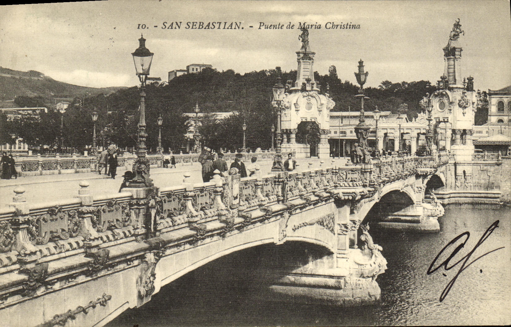 CPA San Sebastian Puente de Maria Christina 