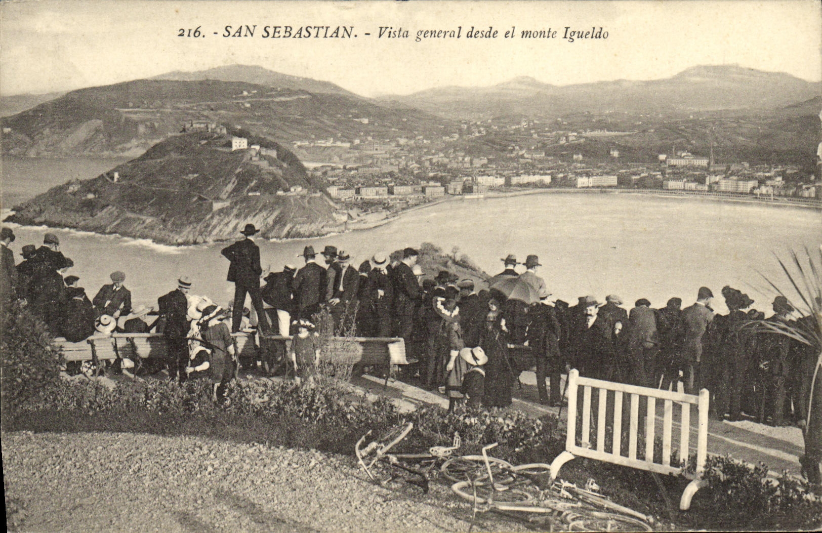 CPA San Sebastian Vista general desde el monte lgueldo 