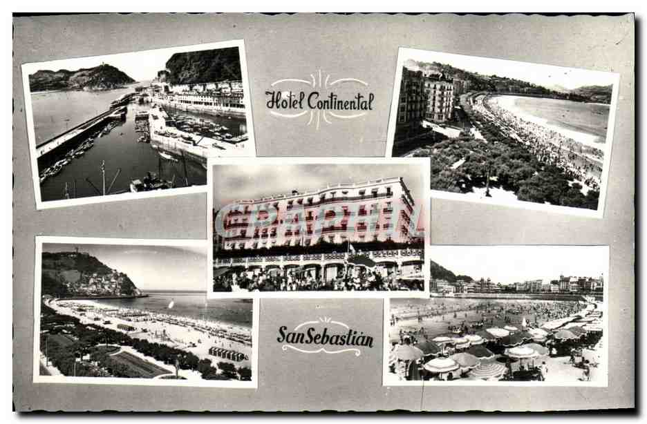 San Sebastián — vue panoramique avec l'Hotel Continental — Éditions Arritano