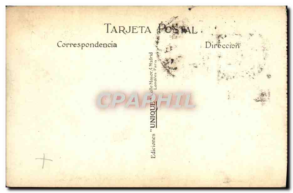 CPA Sevilla Exposicion lbero Americana Pabellon Real — Rückseite
