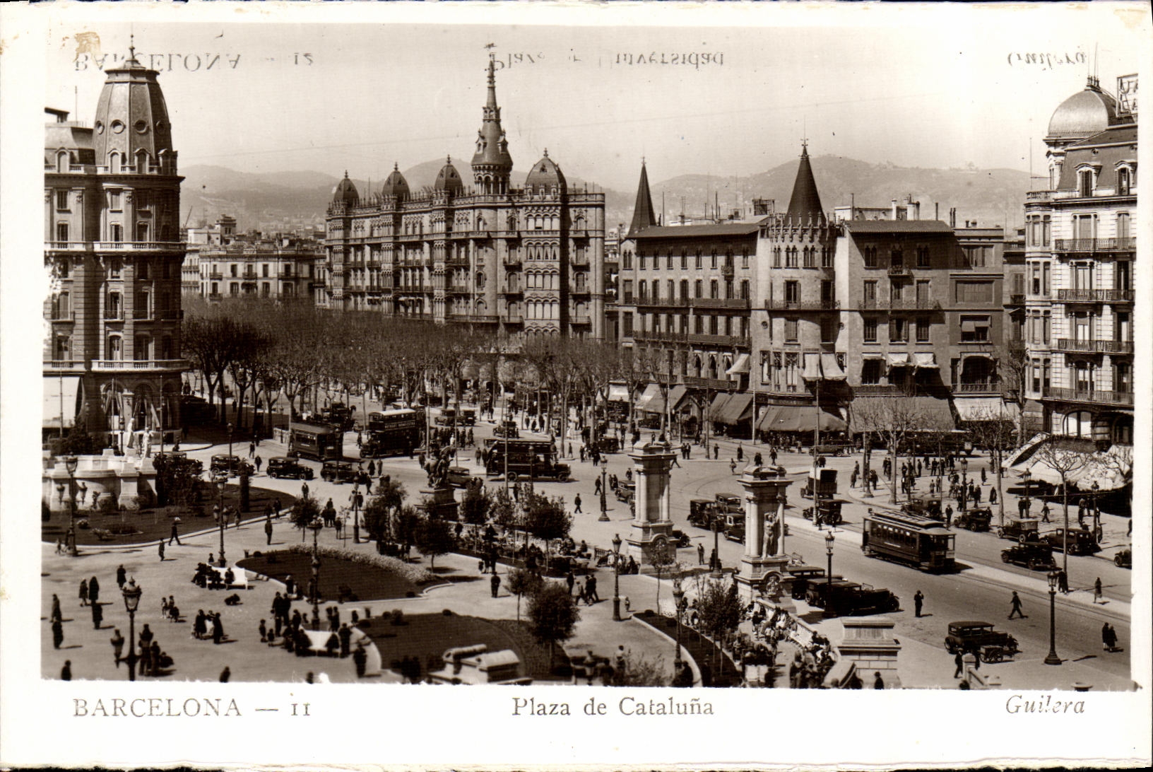 Barcelone — Plaza de Cataluña — Guilera