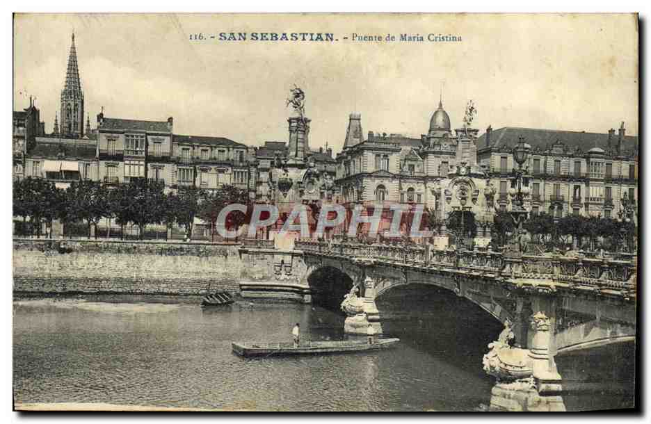 CPA San Sebastian Puente de Maria Cristina 