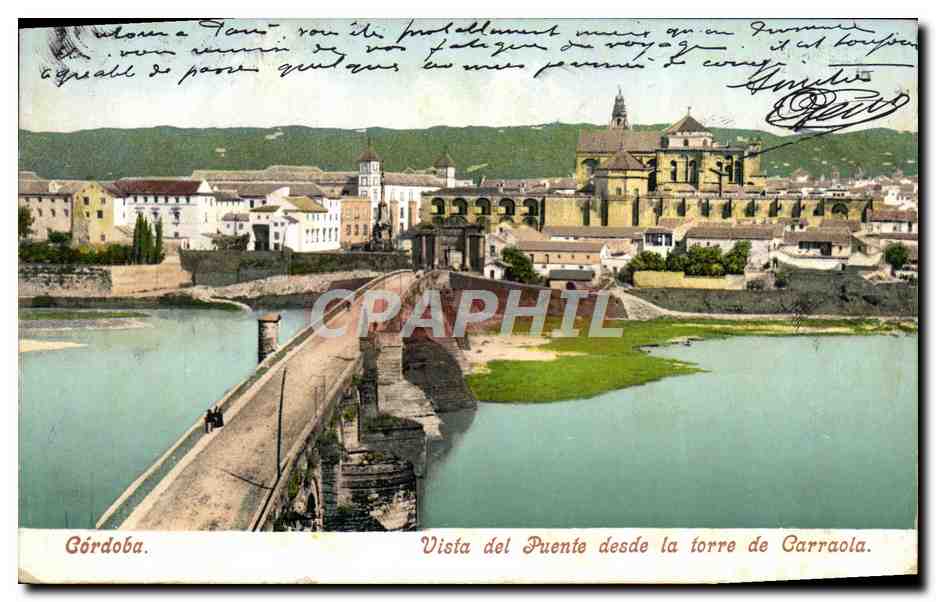 CPA Cordoba Vista del Puente desde la torre de Carraola 