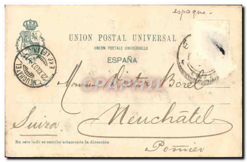 CPA Jardines de Albia Bilbao — Back