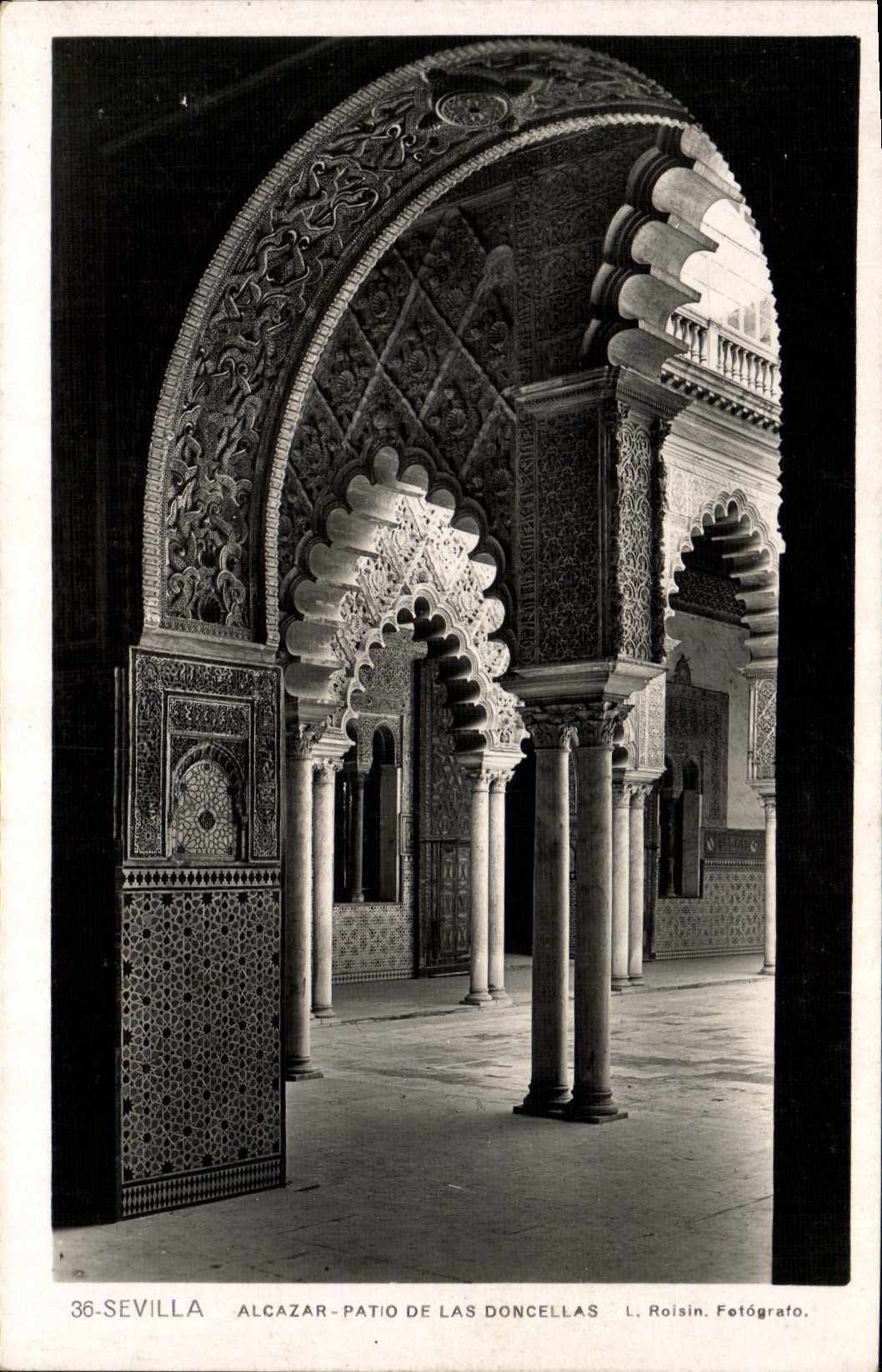 Alcazar - Patio de las Doncellas — Séville — L. Roisin, Fotógrafo, n° 36