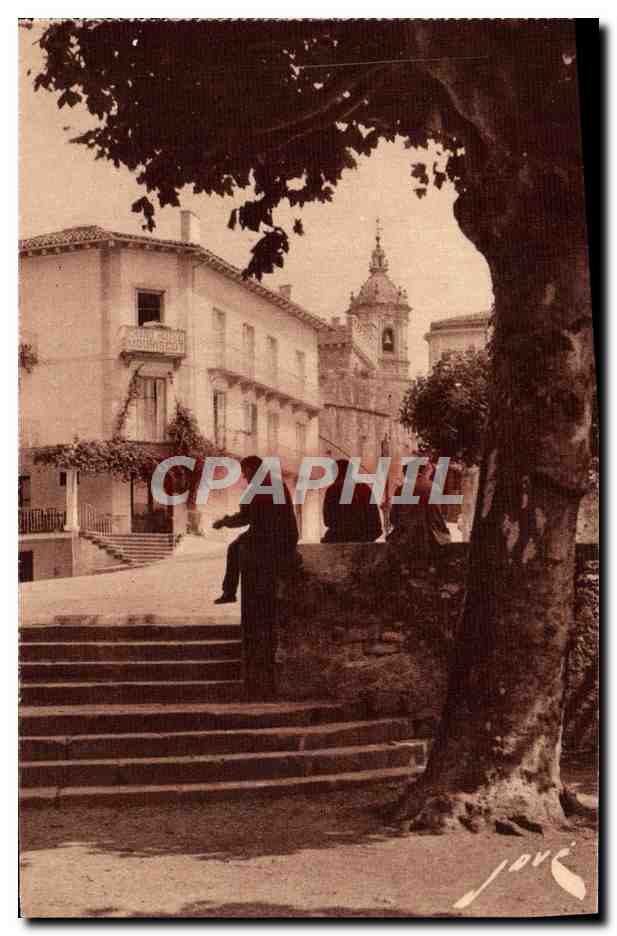 CPA Fontarabie Le Clocher et le port de Sainte Marie