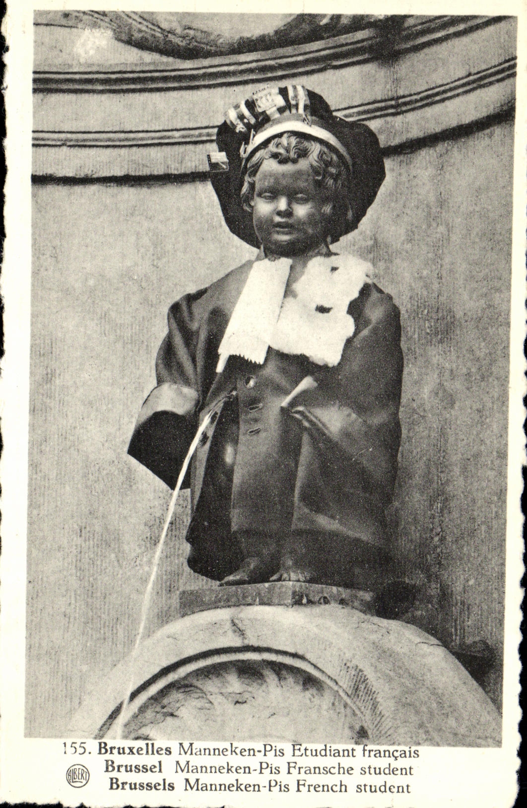CPA Bruxelles Manneken Pis Etudiant Francais 