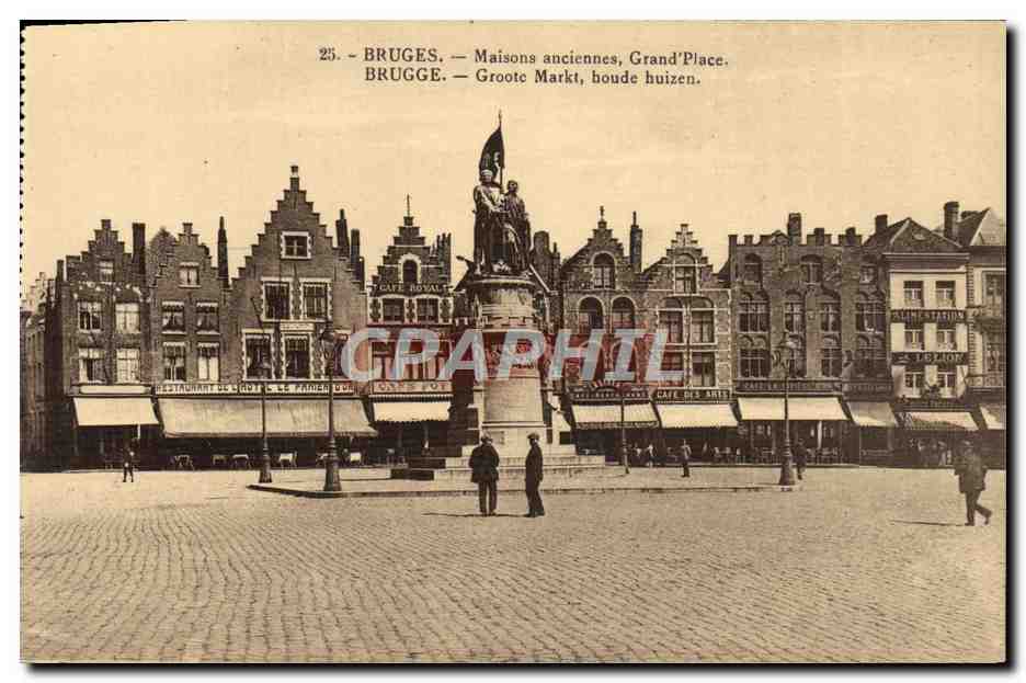 CPA Bruges Maisons anciennes Grand' Place 