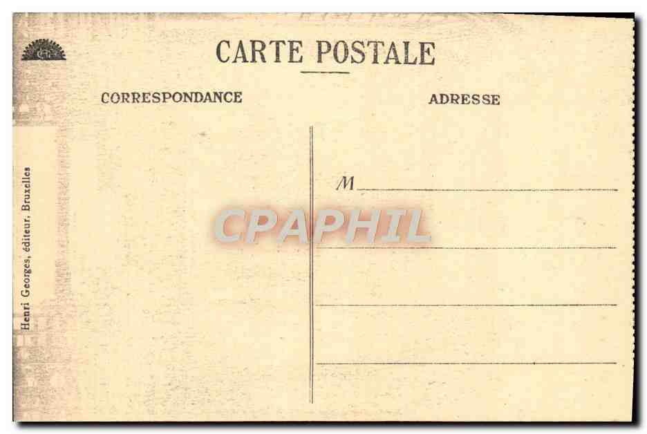 CPA Bruges Justice de Paix  — Rückseite