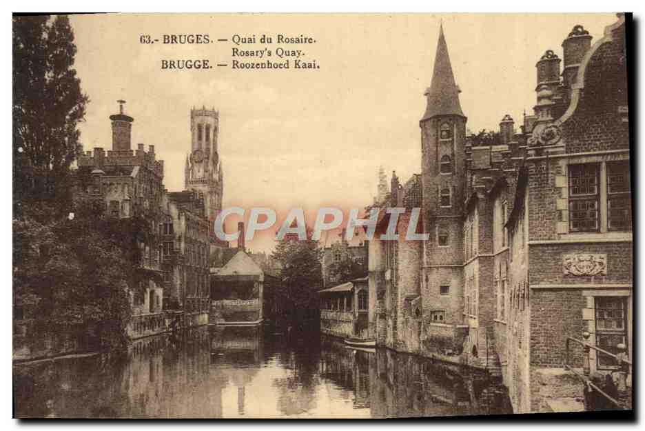 CPA Bruges Quai du Rosaire 
