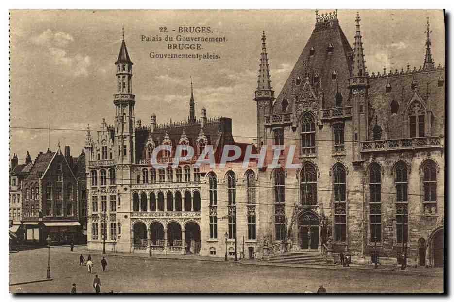CPA Bruges Palais du Gouvernement