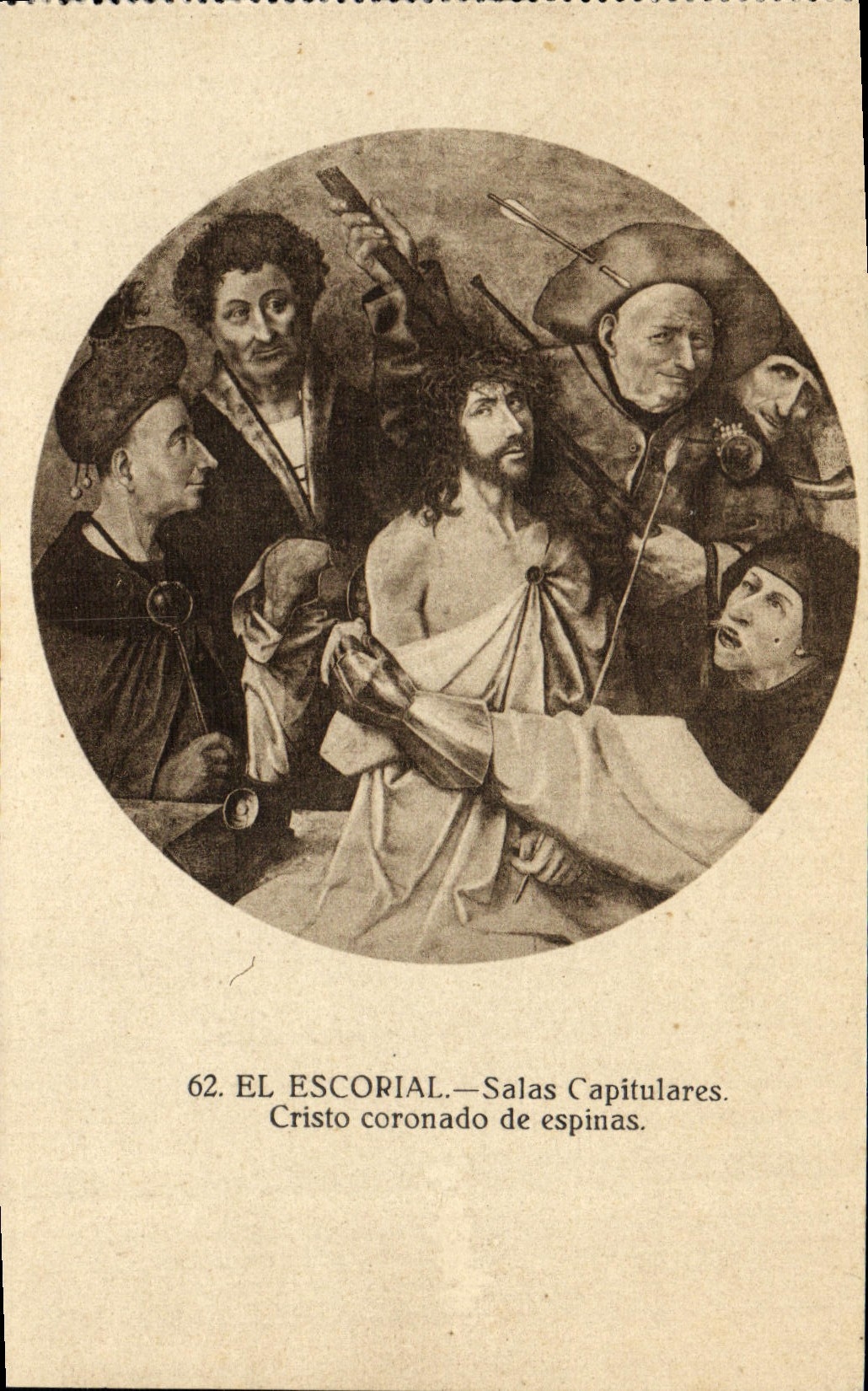 El Escorial — Salas Capitulares. Cristo coronado de espinas — série 62