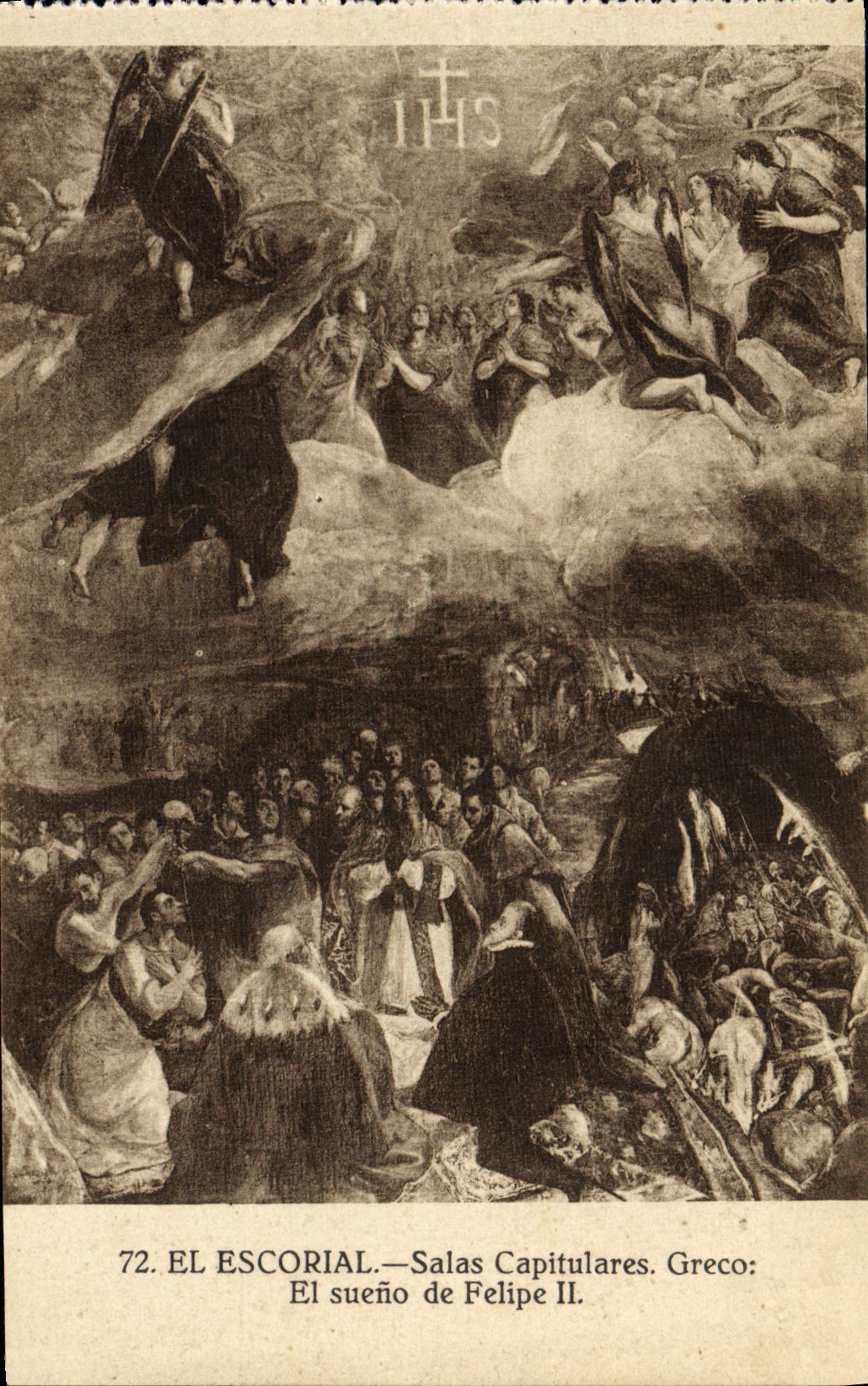 El Escorial — Salas Capitulares. Greco: El sueño de Felipe II.