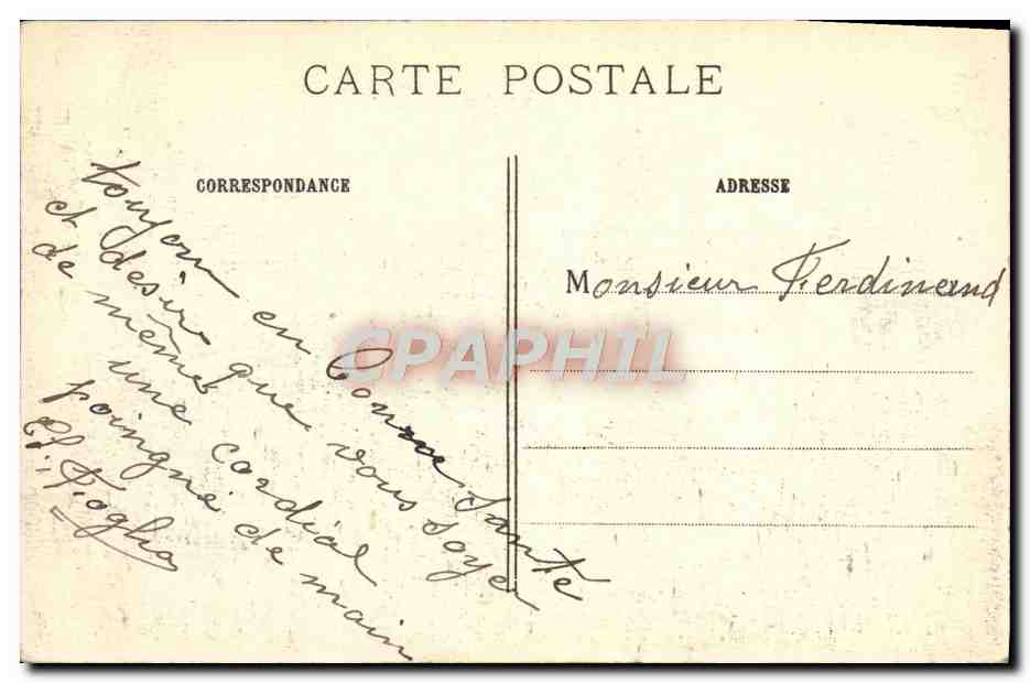 CPA La Grande Guerre Bataille de l'Yser Ruines de l'eglise Militaria  — Rückseite