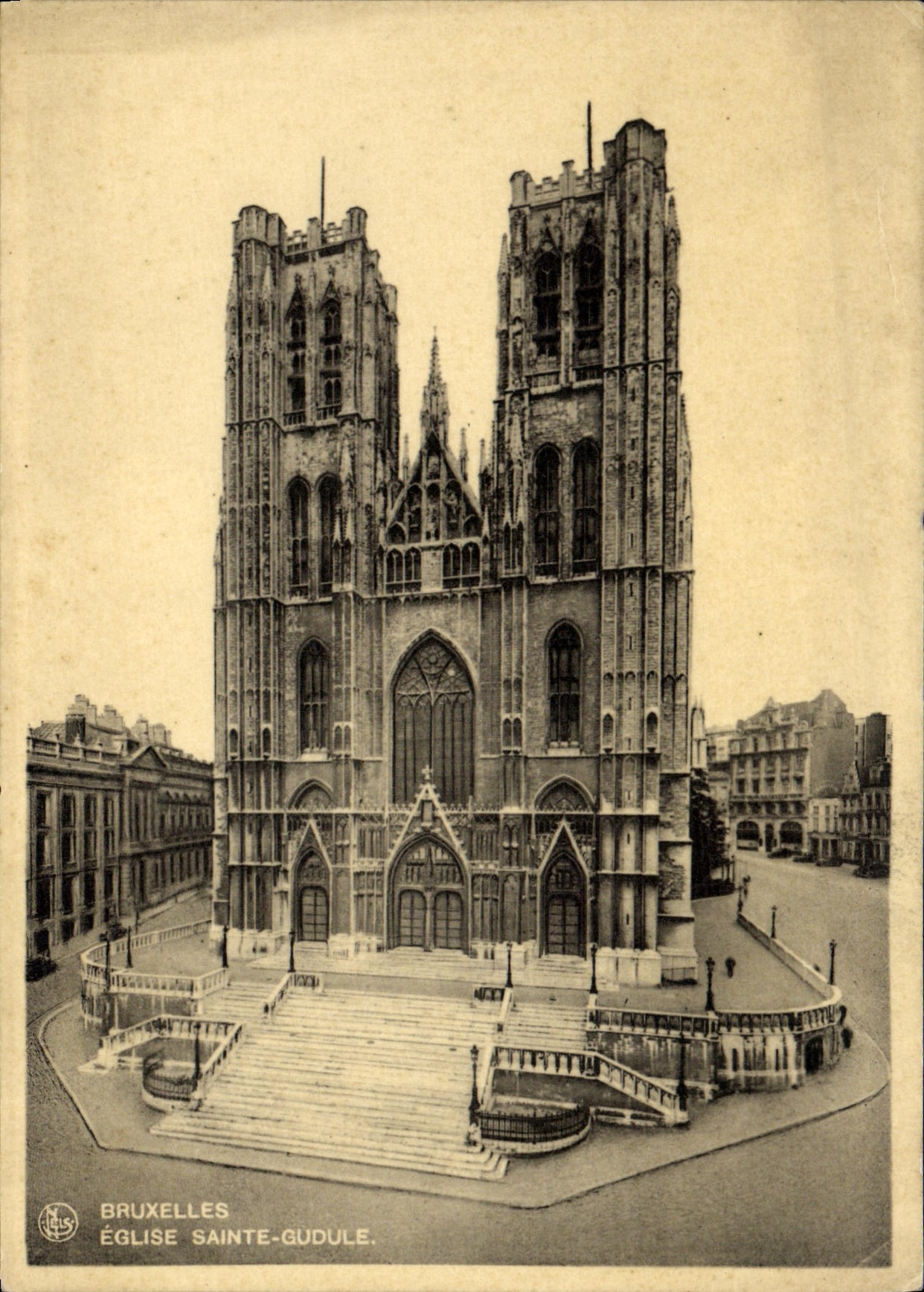 CPA Bruxelles Eglise Sainte Gudule 