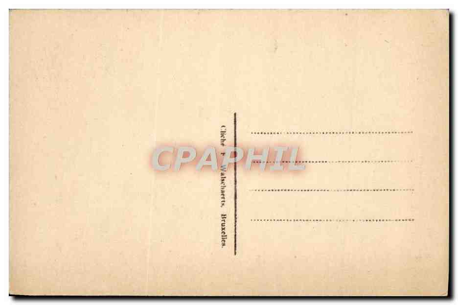 CPA Bruxelles Tombeau du Soldat lnconnu Francais Militaria — Back