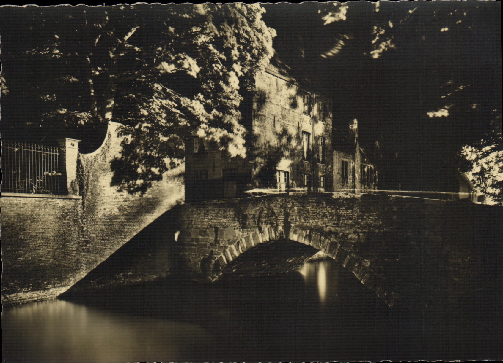 CPA Verlichtingen van Brugge De Groene rei 