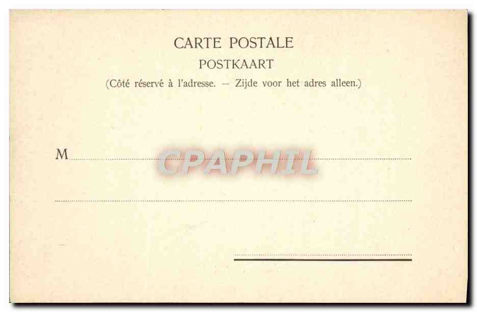CPA Bruxelles Palais du Roi  — Rückseite