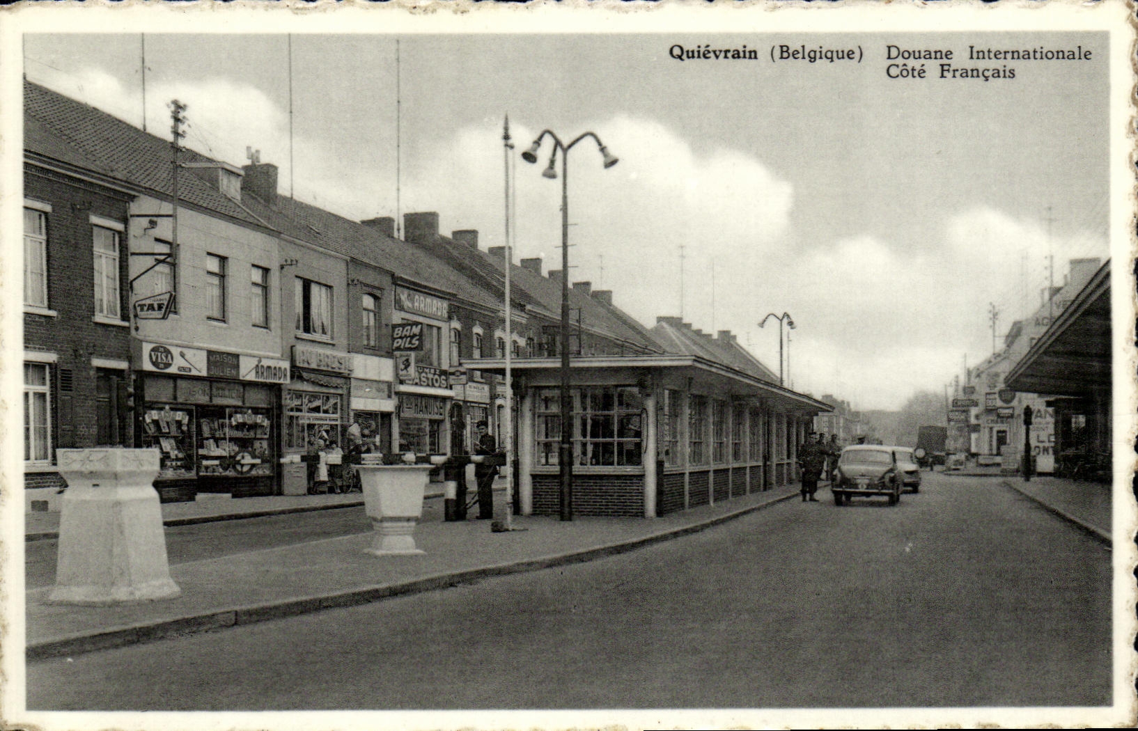 CPA Quievrain Douane Internationale Cote Francais 