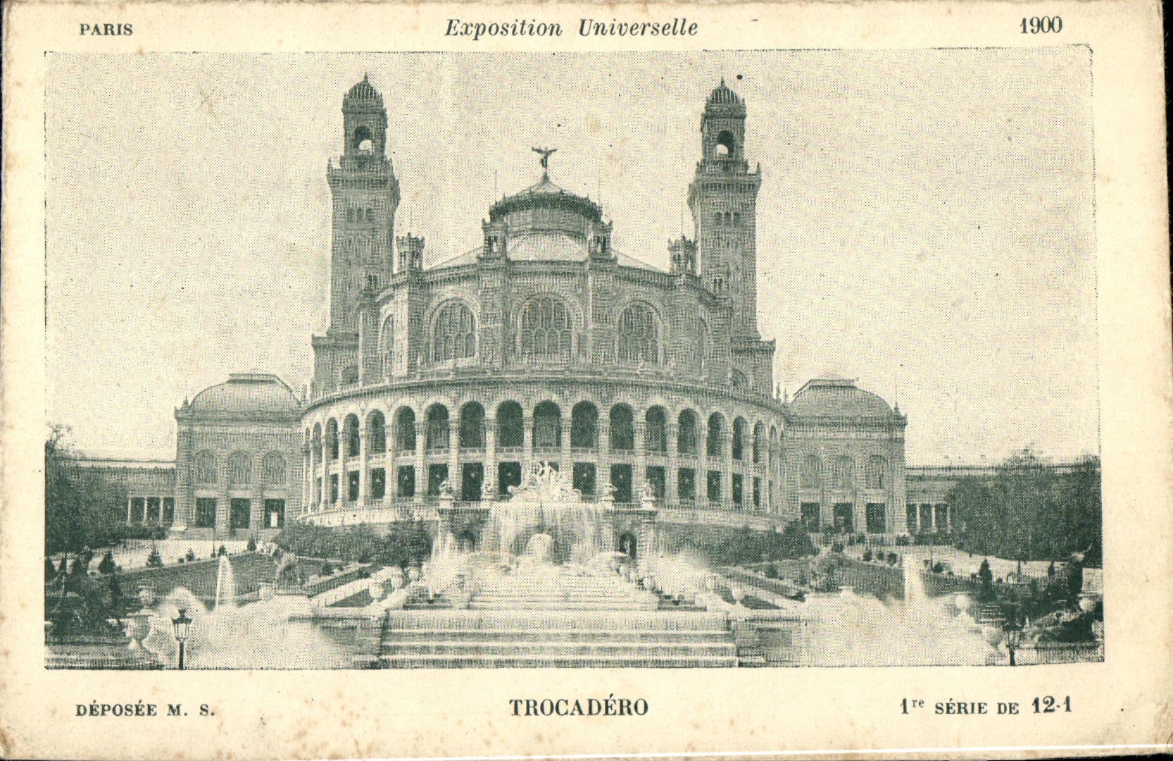 CPA Paris Exposition Universelle Trocadero