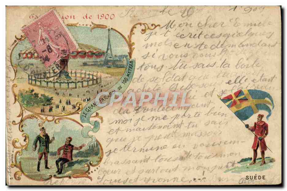 CPA Exposition de 1900 Paris Sueded