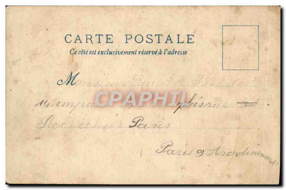 CPA Exposition de 1900 Paris Sueded — Verso