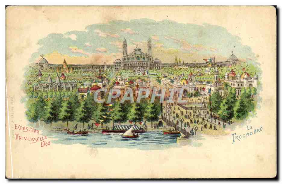 CPA Exposition Universelle 1900 Paris Le Trocadero