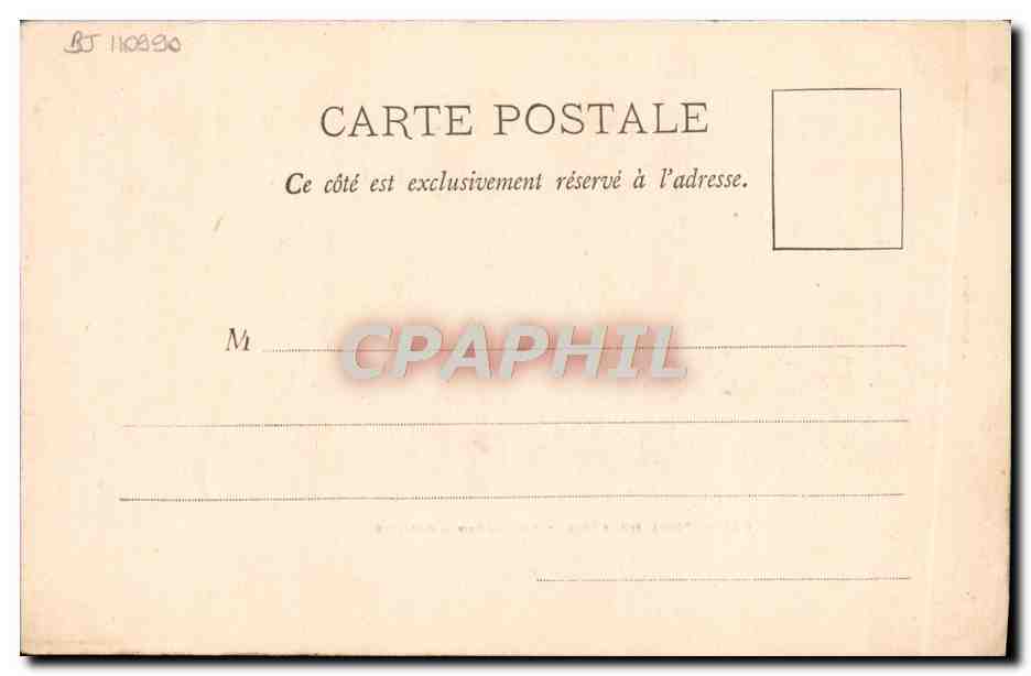 CPA Exposition de 1900 Paris Trocadero Algerie  — Rückseite