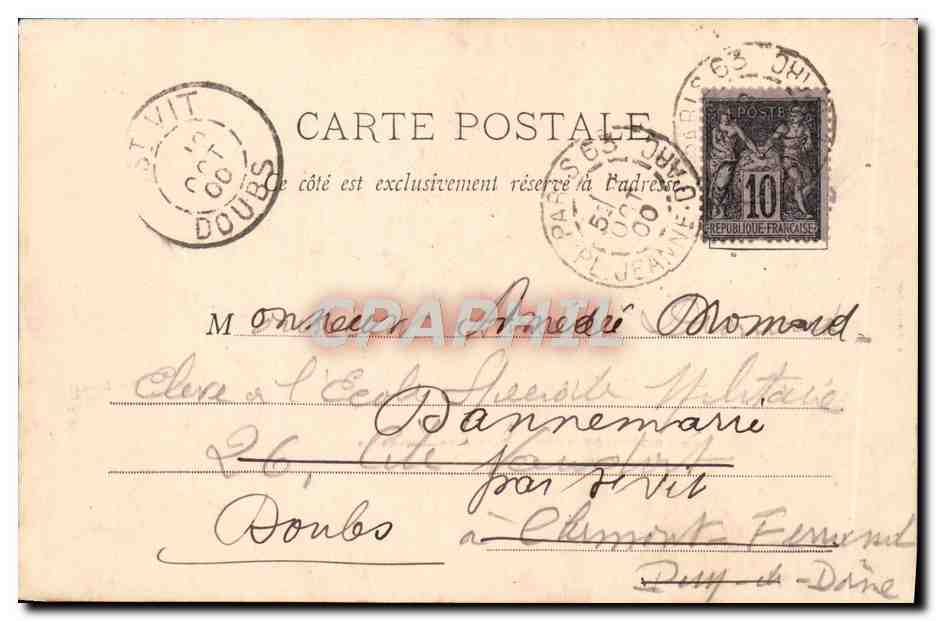 Exposition de 1900 - Pavillons Etrangers - Bosnie-Hongrie - Grande Bretagne — A. Tardia, Paris — Rückseite