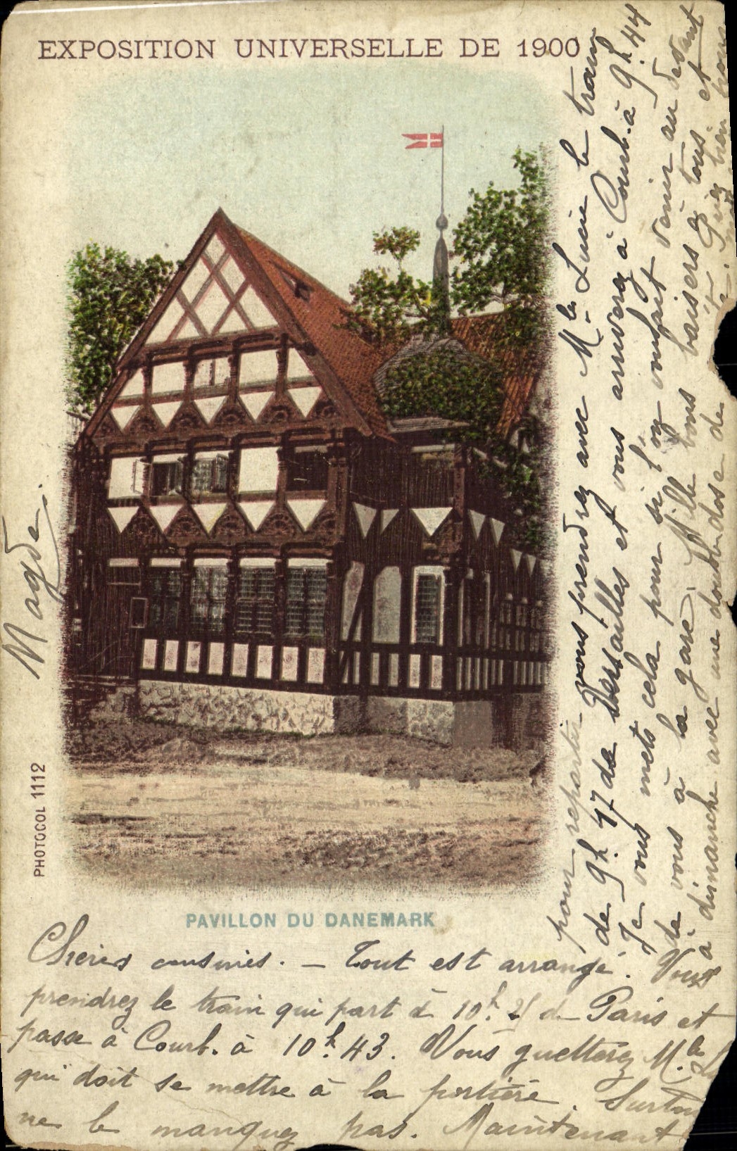 Pavillon du Danemark — Exposition Universelle de 1900 — Photocoll 1112