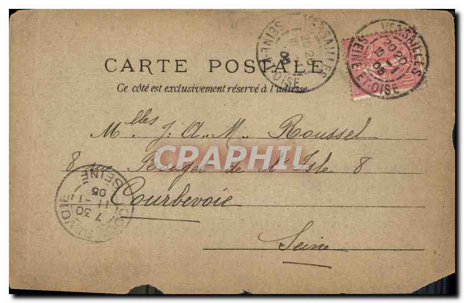 Pavillon du Danemark — Exposition Universelle de 1900 — Photocoll 1112 — Rückseite