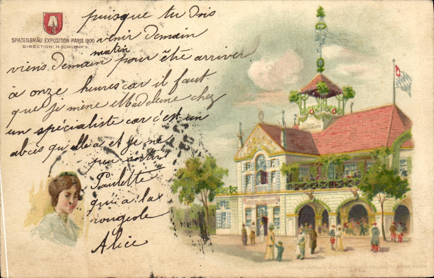 CPA Spatenbrau Exposition Paris 1900 