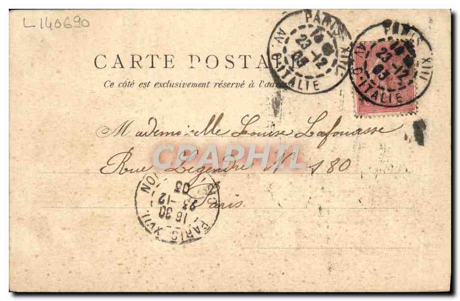 CPA Spatenbrau Exposition Paris 1900  — Verso