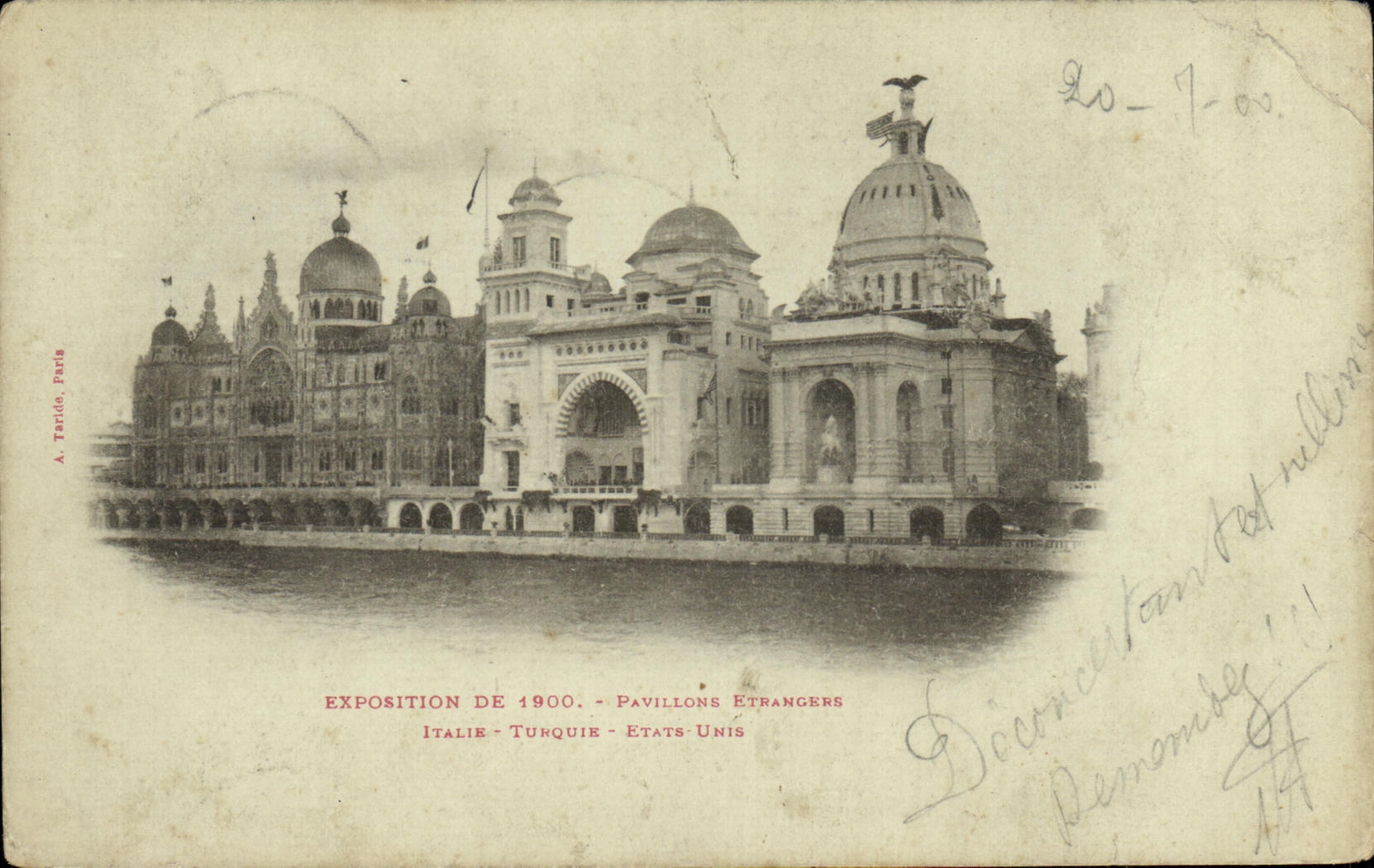Exposition de 1900 - Pavillons Etrangers - Italie - Turquie - États-Unis — A. Taride, Paris