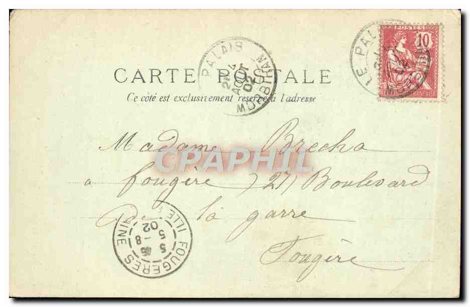 CPA Exposition Universelle 1900 Paris La Norvege  — Verso