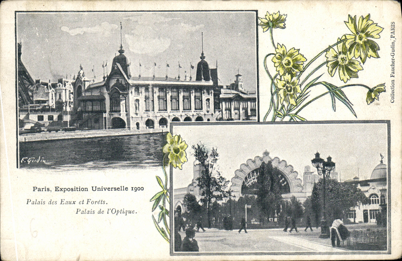 CPA Paris Exposition Universelle 1900 palais des Eaux et Forets Palais de l'optique 