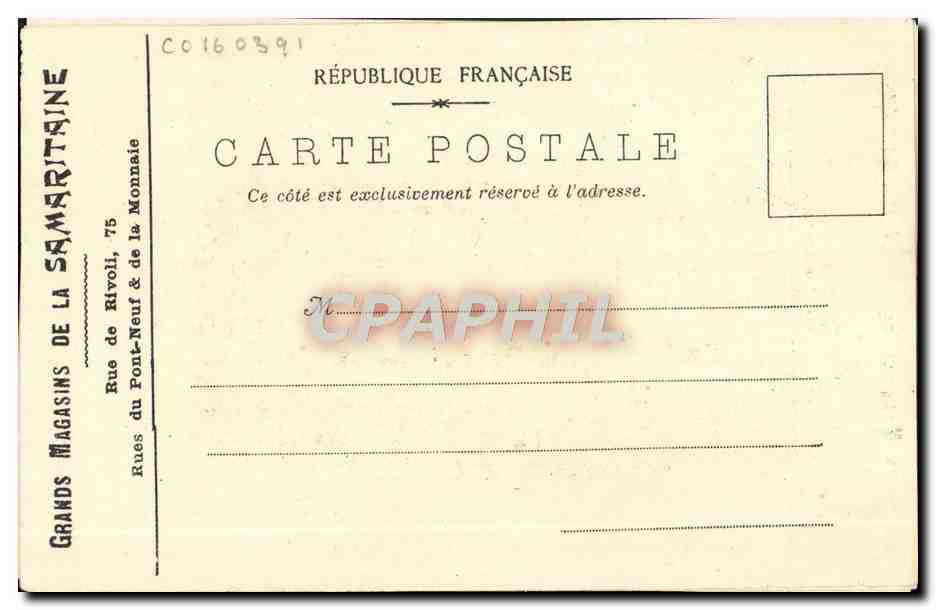 CPA Exposition de Entree Principale du Grand Palais des Beaux Arts  — Rückseite