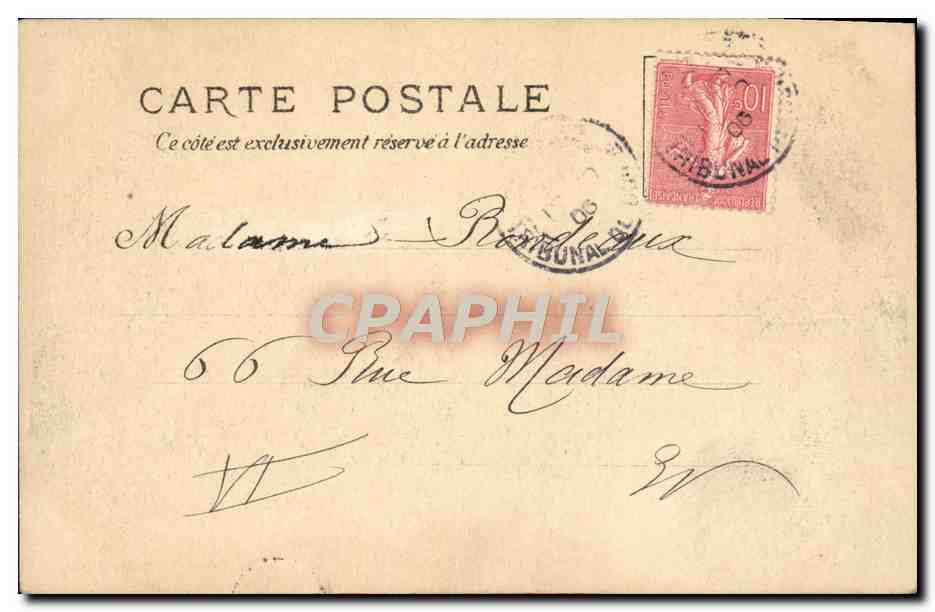 CPA Exposition De Palais DE 1900 L'Electricite Chateau d'Eau — Verso