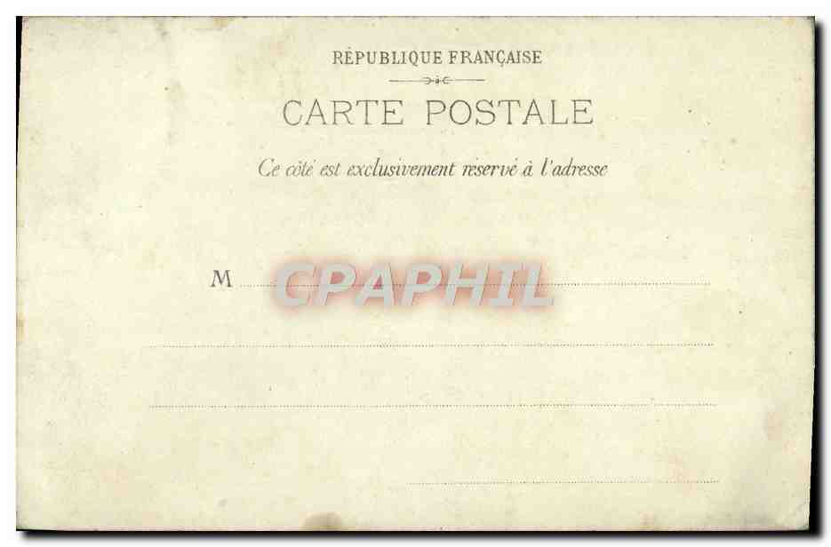 CPA Paris Exposition Universelle De 1900 Pavillon Des Messageries Maritimes — Rückseite