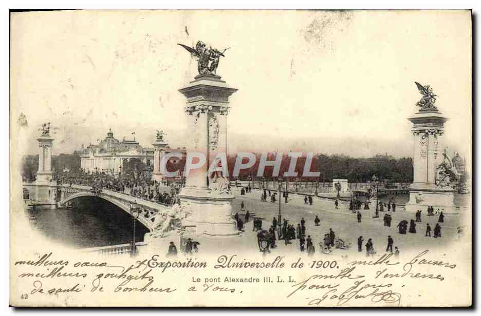 CPA Exposition De 1900 Le Pont Alexandre III