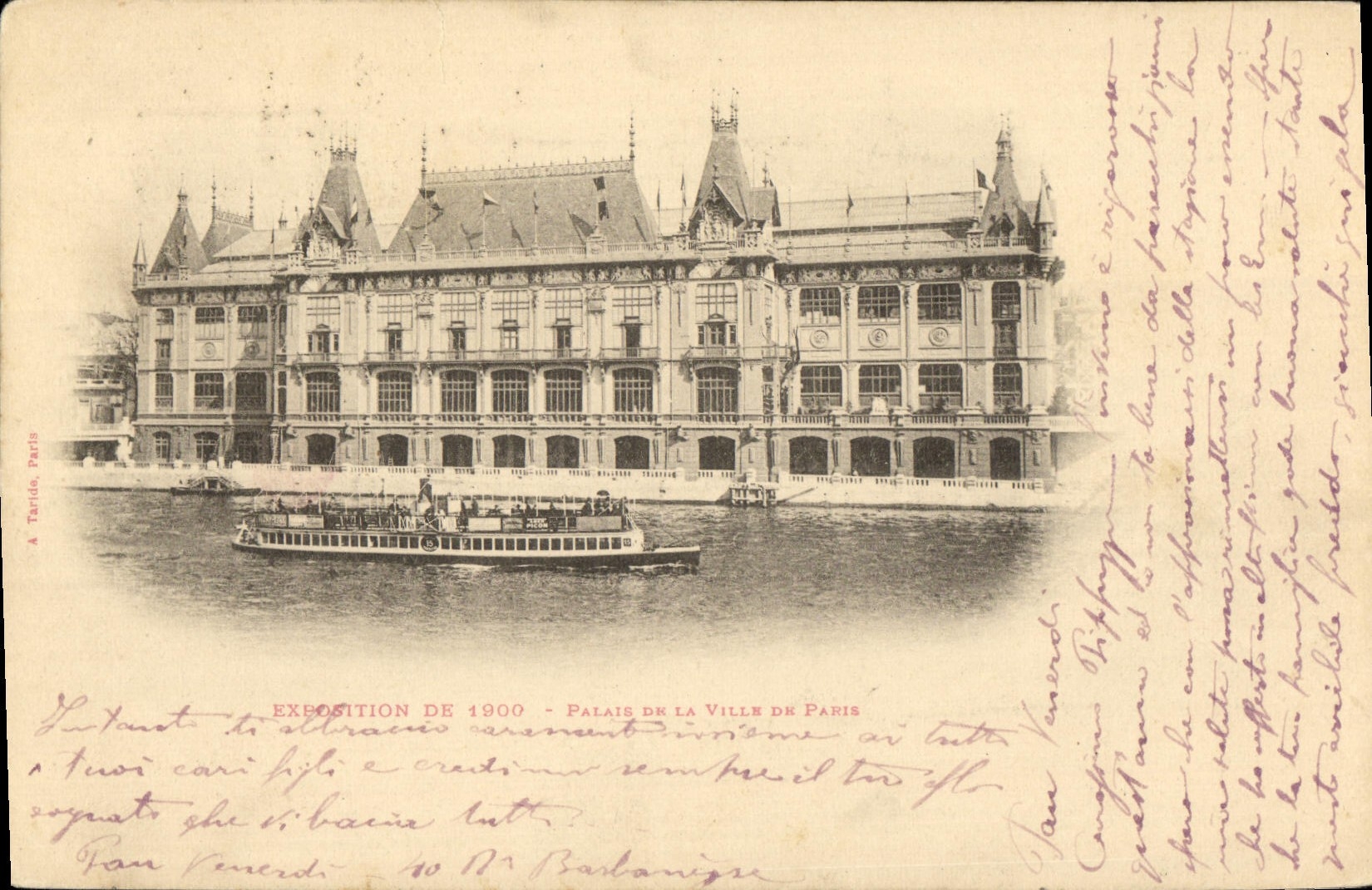 CPA Exposition De 1900 Palais de la ville de paris