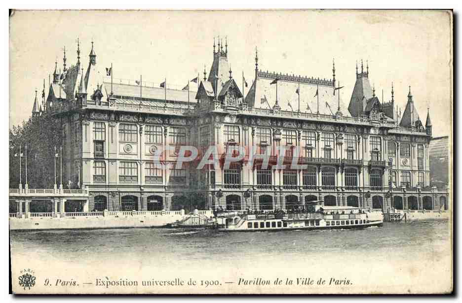 CPA Paris Exposition Universelle de 1900 Pavillon de la ville de paris 