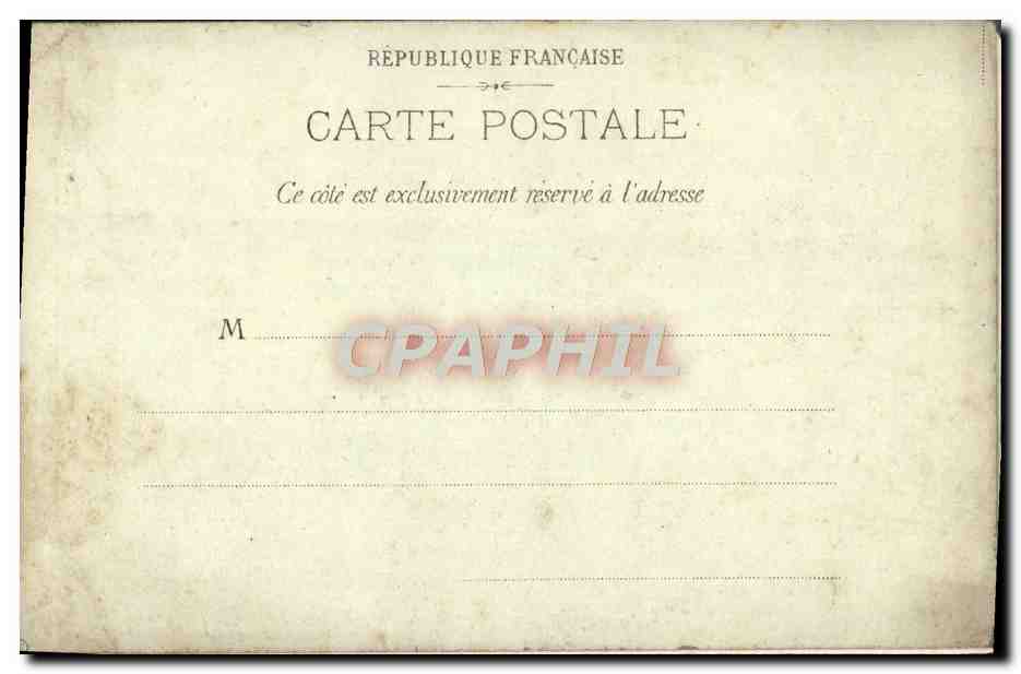 CPA Paris Exposition Universelle de 1900 Pavillon de la ville de paris  — Rückseite
