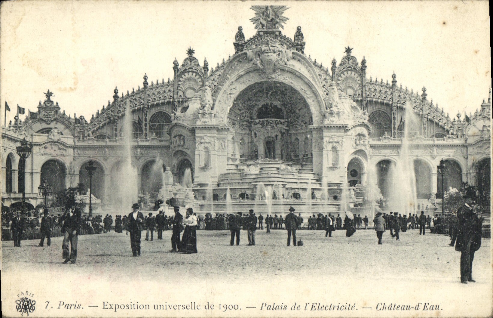 CPA Paris Exposition Universelle de 1900 Pavillon de l'electricite chateau d'eau