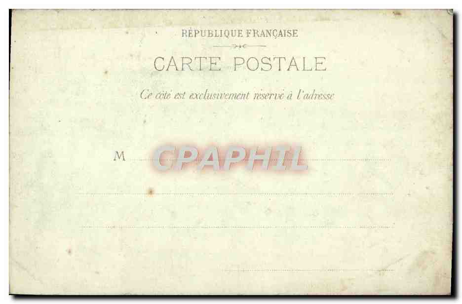 CPA Paris Exposition Universelle de 1900 Pavillon de l'electricite chateau d'eau — Rückseite