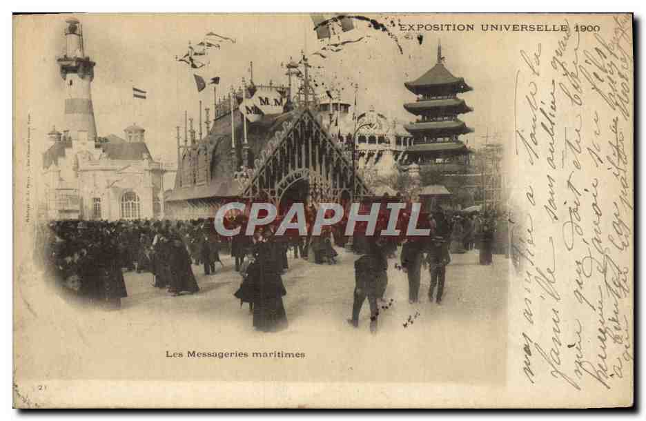 CPA Exposition Universelle Paris 1900 Les Messageries maritimes