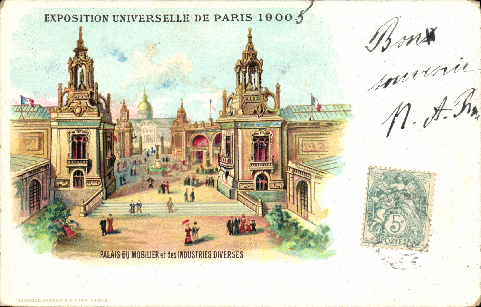 Palais du Mobilier et des Industries Diverses — Exposition Universelle de Paris 1900 — Éditeur : Leopold Verger & Cie, Paris