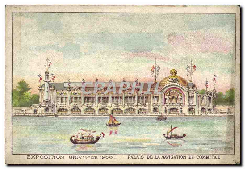 CPA Exposition Palais de la navigation de commerce
