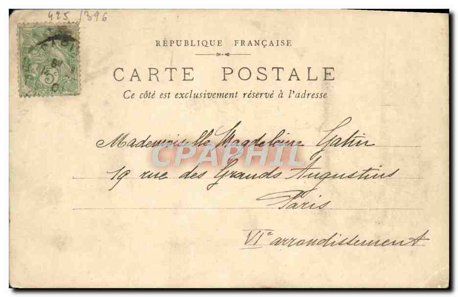 CPA Exposition De 1900 Paris Pavillons de la hongrie et de la grande bretagne — Rückseite
